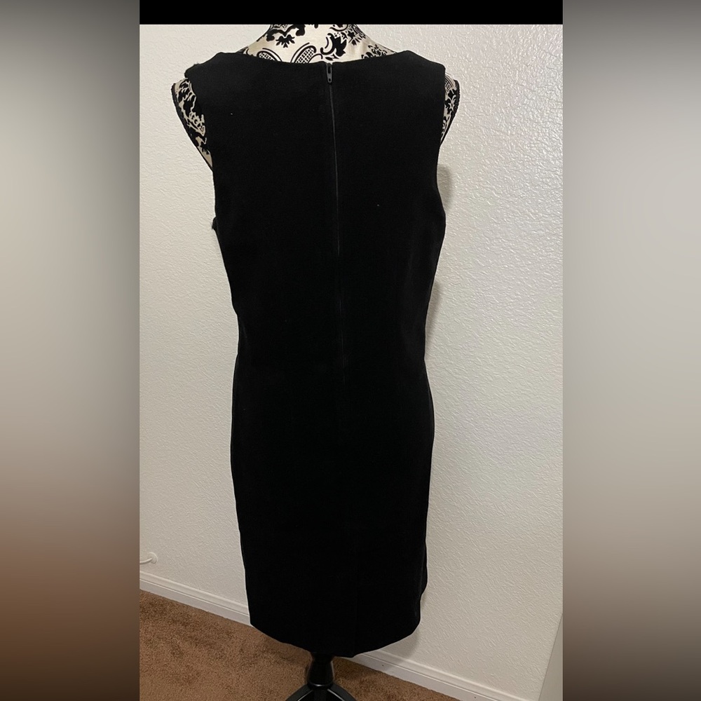 Wool Black Sheath Dress